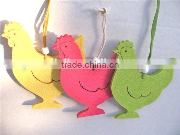 Easter/Egg hunt /fretwork egg felt fabric cut out hen decoration