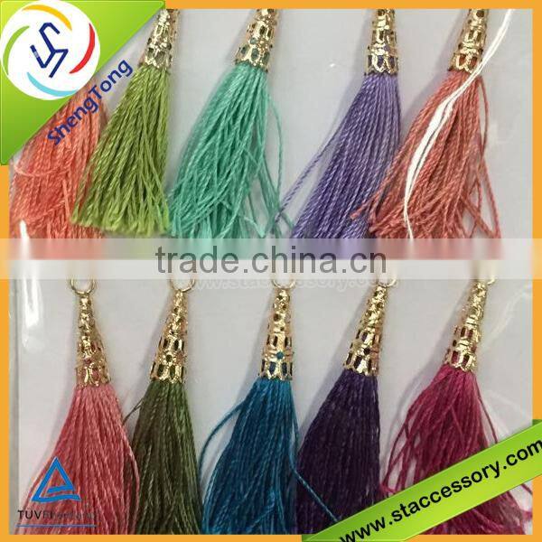 hot sale wholesale silk tassel/colorful silk tassel