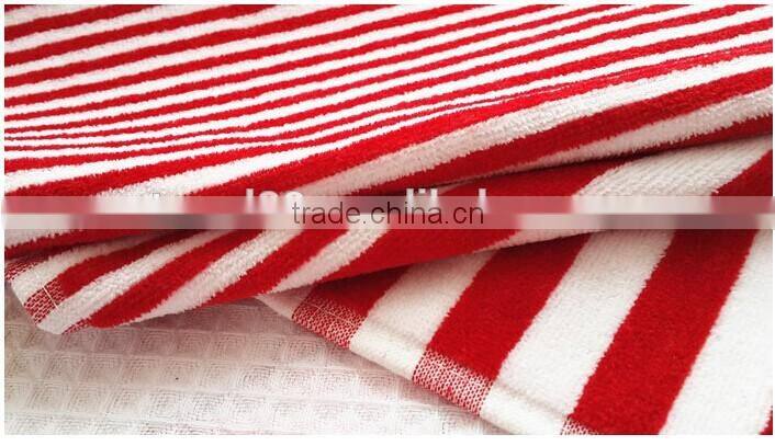 100% cotton striped sport towel