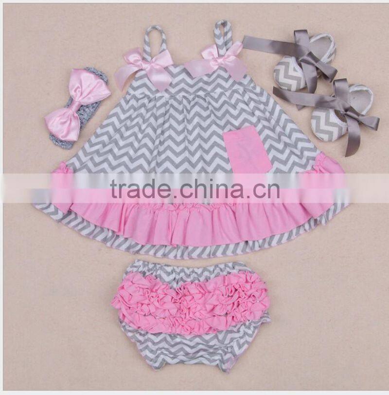 Baby Girl Infant 4pcs Clothing Sets Suit inf