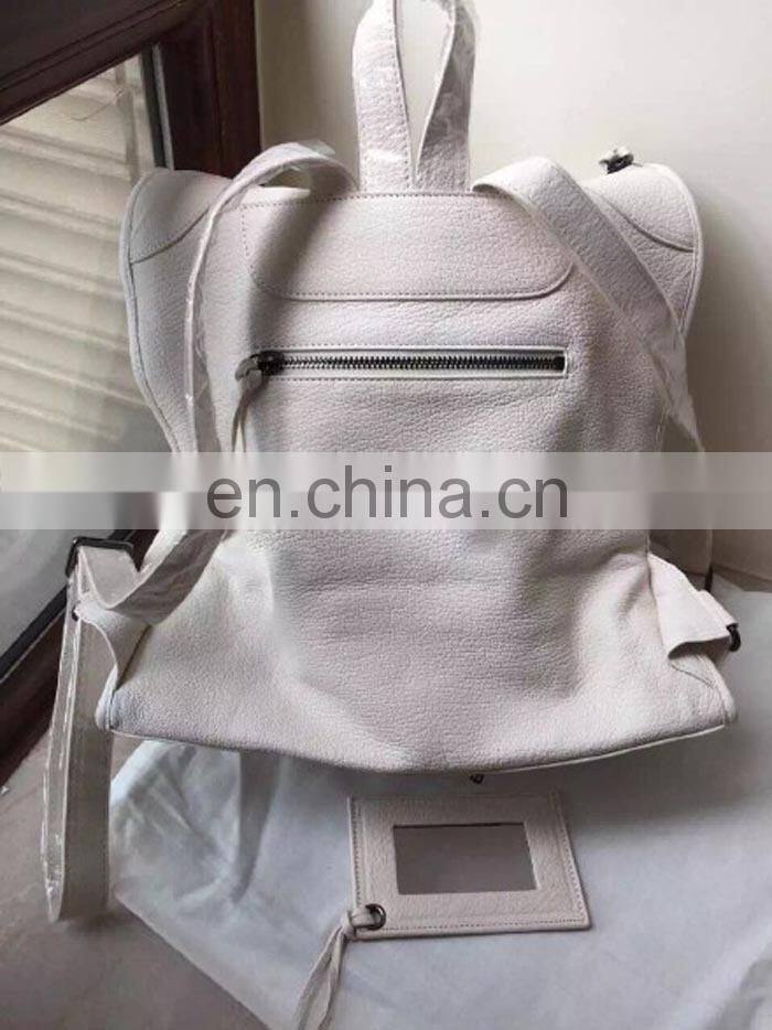 2015 High quality woman fashion white casual backpack