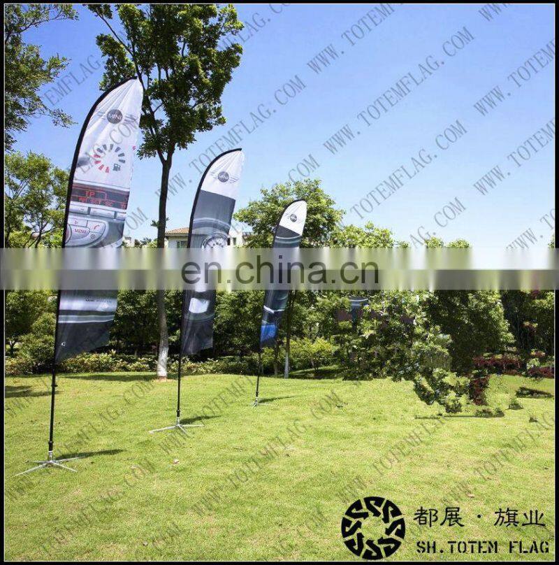 Can OEM or ODM Outdoor Advertising flying beach flag banner,teardrop feather flag, blade swooper beach flag