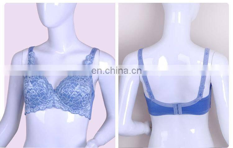 High Quality Fashion Fat Women Blue Brassiere