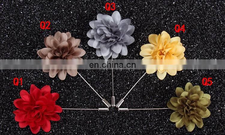 Flower Lapel Pins Brooches for Women High Quality Broches Lapel Pin For Wedding Handmade Suits Shirt Men Brooch