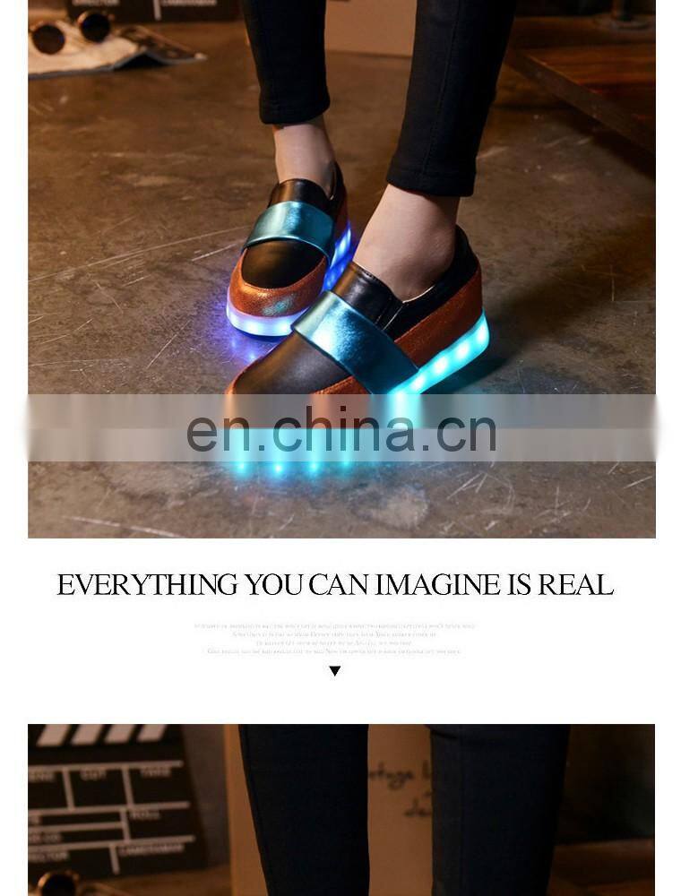Wholesale New design Hottest Ladies shoes European fashion Women shoes LED shoes sneakers girls footwear