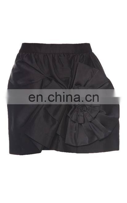 Charming winter european style hand-made splicing flower high waist short skirt beautiful girl's skirt