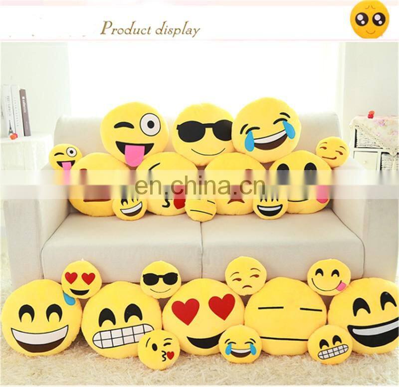 OEM&ODM Accepted Stock Designs Plush Whatsapp Emoji Pillows