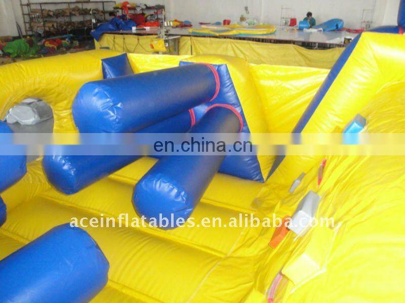 hot amusement park, inflatable obstacle course