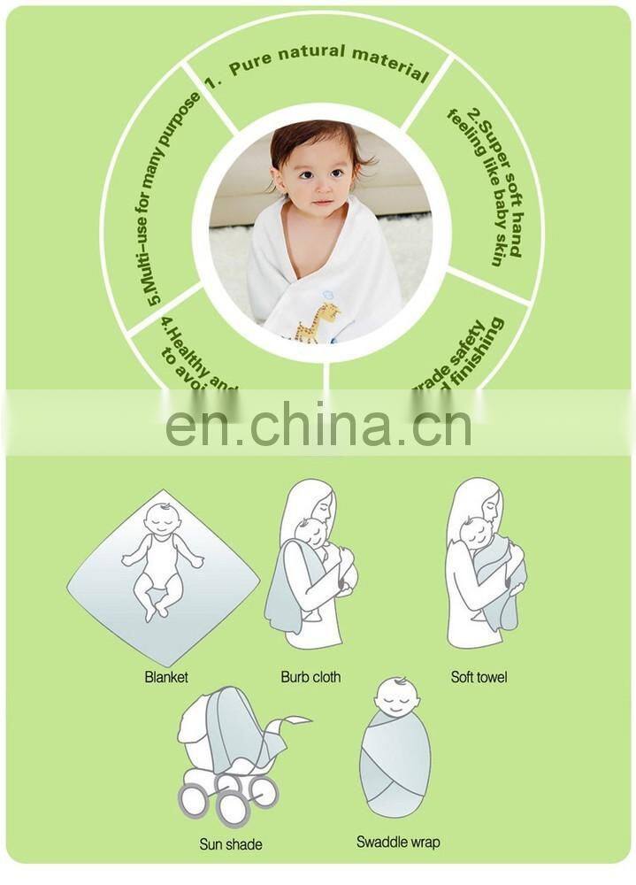 2017 Cotton Muslin Swaddle Blanket Baby Swaddle Blanket For Girls And Boys