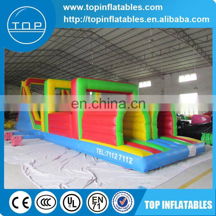 Inflatable obstacle course,double channel inflatable obstruction