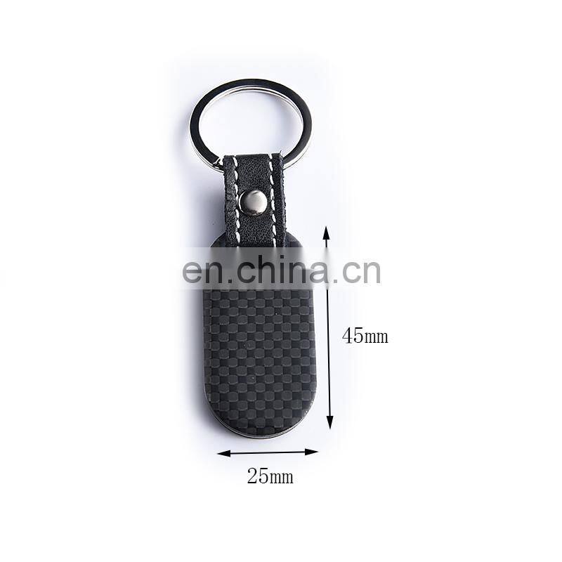 Custom car carbon fiber metal keychain wholesale