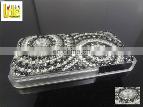 shining crystal iphone 5 gold stickers