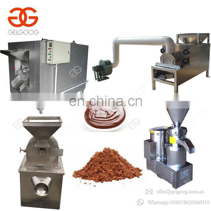 Food Standard High Efficiency Cocoa Butter Grinder Processing Line Cocoa Paste Grinding Machine