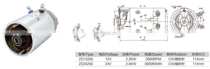 Top level hot sale promotion 24v 2500w dc motor high speed
