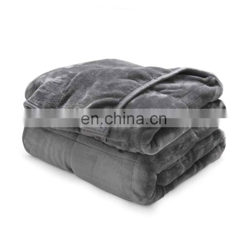 Factory High Quality Wholesale Soft Heavy Weighted Blanket 15LBS