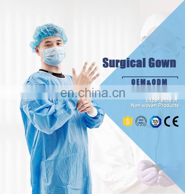 Disposable Non Woven Reinforced Surgical Gown AAMI Level 3