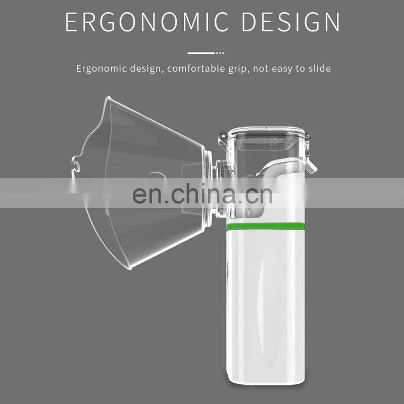Home Inhaler Nebulizer Low Decibel Ultrasound Atomizer Handheld Adult&Kid Portable Micro Mesh Atomizer High Low 2Gear Humidifier