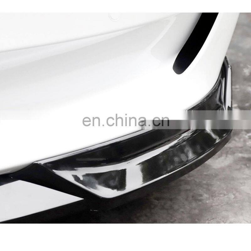 Gloss black Carbon fiber car bumper front lip for Tesla model-3 2019-2020 sport front lip for Tesla model-3 2019-2020