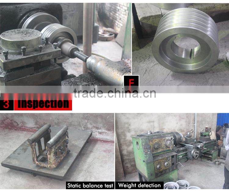 Industrial adjustable belt pulley for air compressor parts