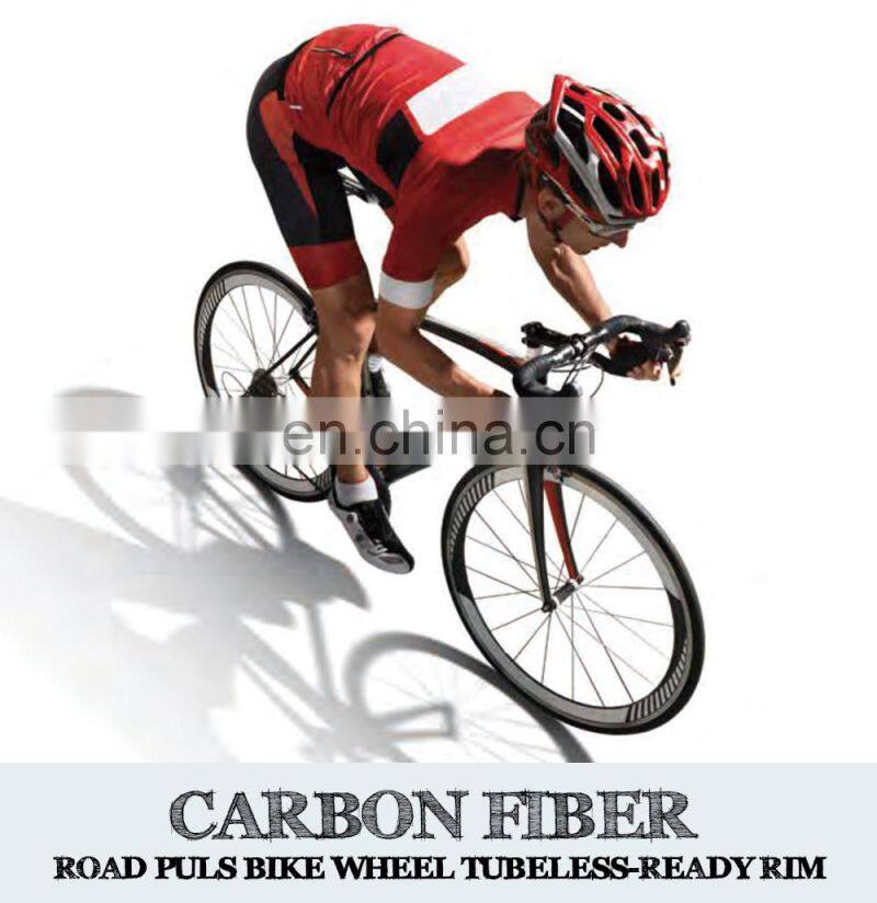 Logo Custom Road Bike Wheels 25mm Width 38mm Height Disc Carbon Rim Tubular Road Bike Bicycle Rim