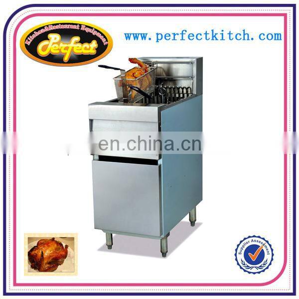 Vertical 1-tank Electric Computer deep fryer with oil filter /Digital Electric Deep Fat Fryer