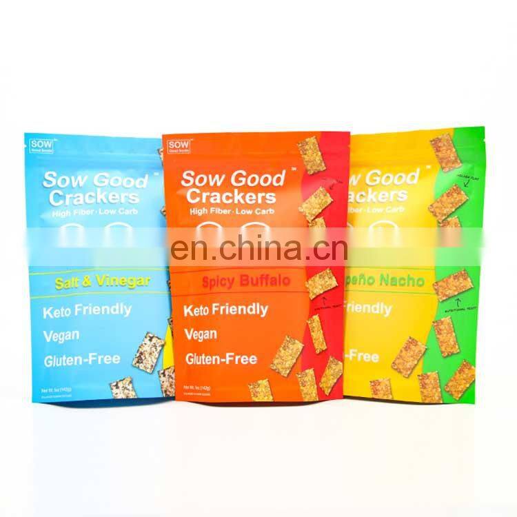 High Level Custom Printed Snack Aluminum Foil Dry Fruit Food Packaging Bag with Zipper