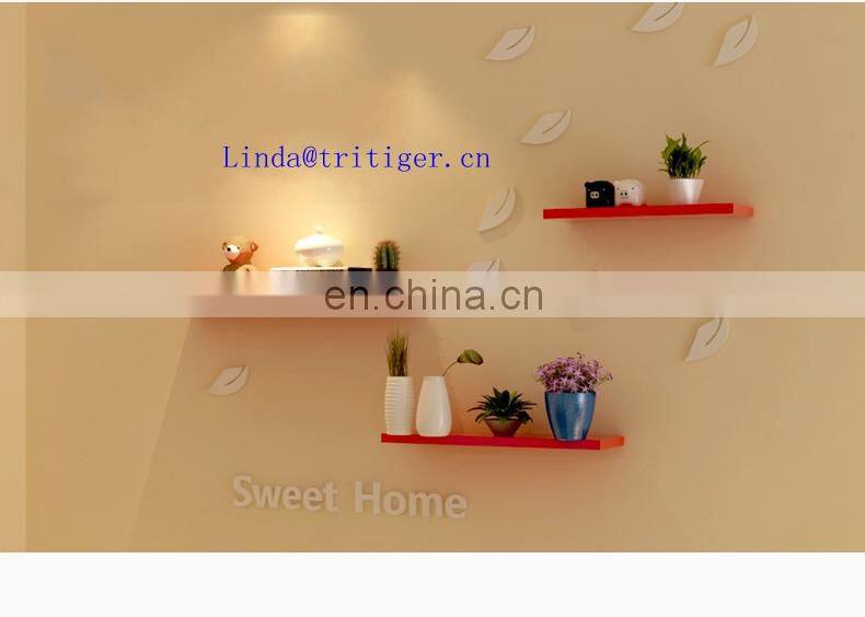 Eco-friendly set of 3 piece floating wall shelf ledge