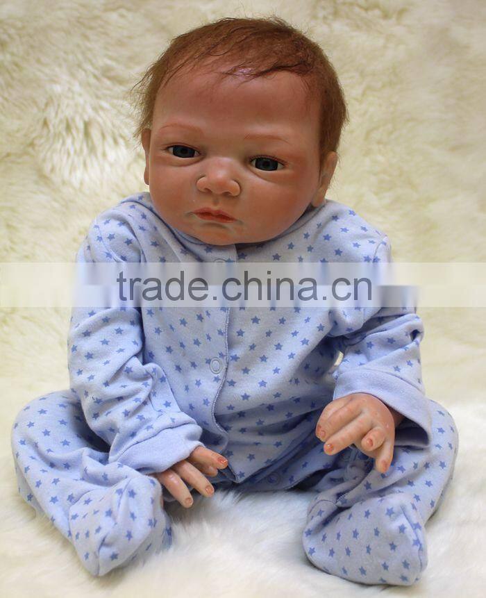 Soft vinyl reborn baby dolls silicone newborn doll kits DK-17