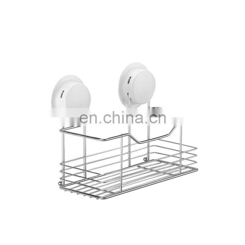 Double suction cup strong space-saving shelves for bathroom
