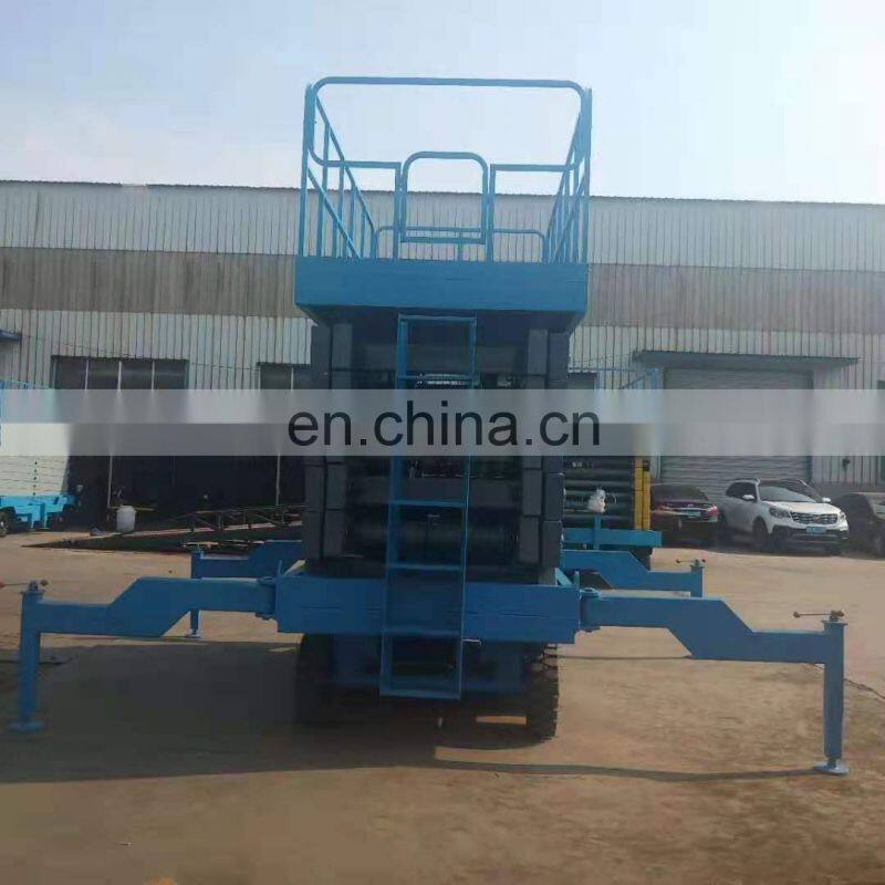 Hot selling movable hydraulic electric aerial scissor lifting platform mobile electric scissor lift