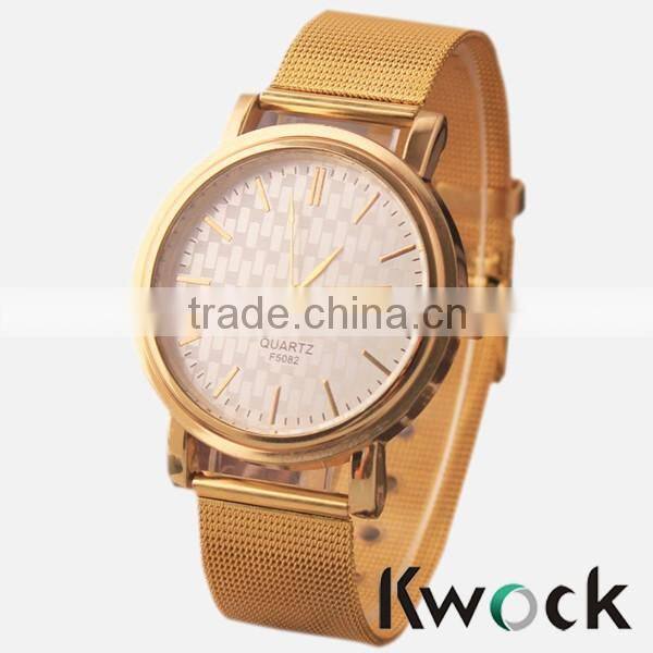 Gold design watch love watches for wife factory direct sale for 2016