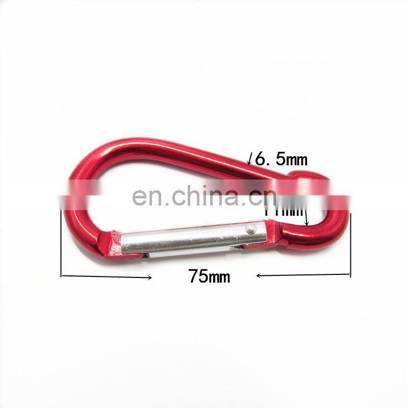 75MM Wholesale Metal Mini Carabiner Swivel Locking Carabiner