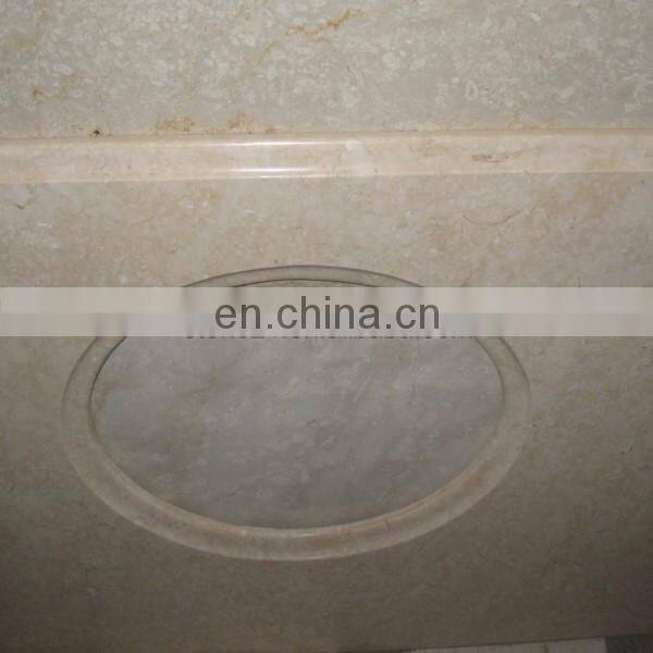 Granite prefab double sink vanity top