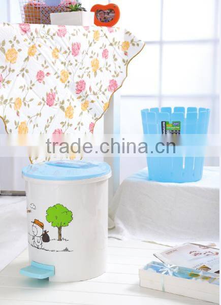 10L Novelty Foot pedal Plastic Trash Can garbage bin waste bin