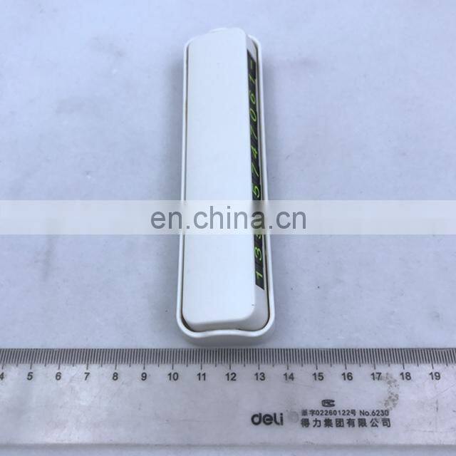 Plastic Car Temporary Parking Telephone Number Plate