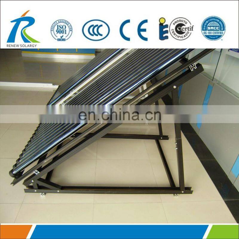 All glass 30 evacuated tubes solar collector, heat pipe solar collector price