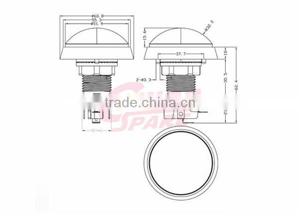 Practical Trade Assurance push buttons with silicone