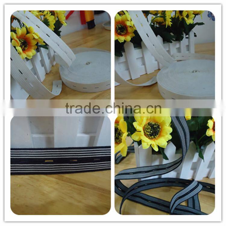 Most popular manufacture supply custom buttonhole elastic tape