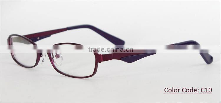 Full-rim metal material newest 2014 latest china eyeglasses optical frame manufacturing china for women
