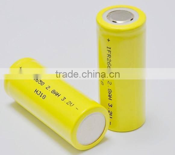 China lipo battery for quadcopter IFR26650E 3300mAh 3.2V