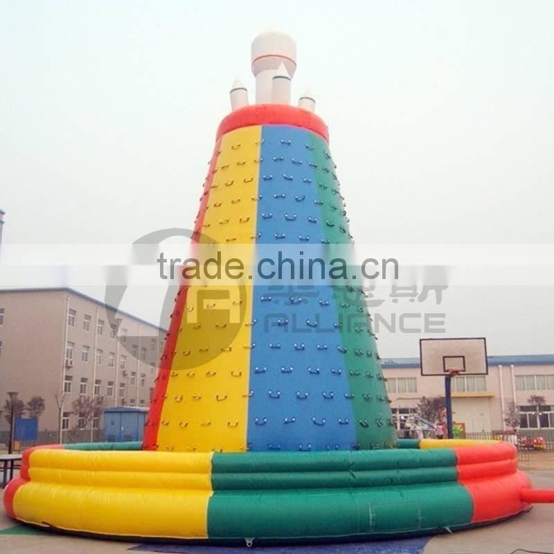 adult games cheap inflatable 0.55mm PVC Climbing Wall