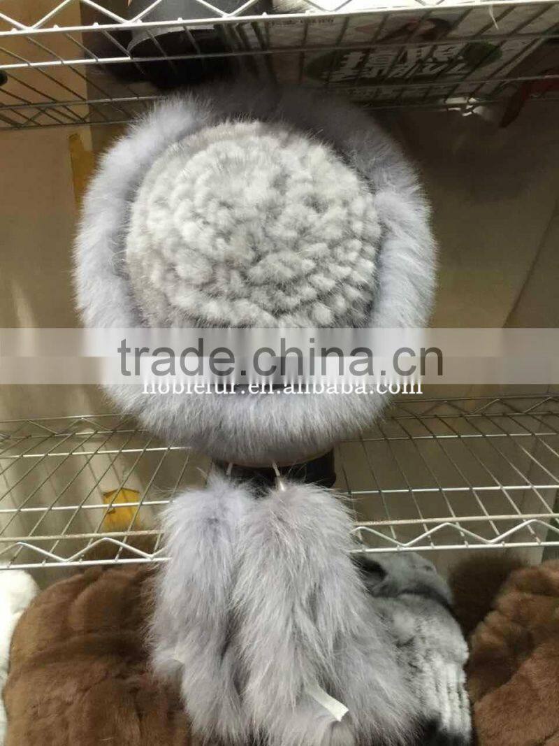 new stylish and high thickness mink fur Princess headwear with long and fluffy tail