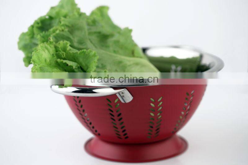 Stainless Steel colored colander