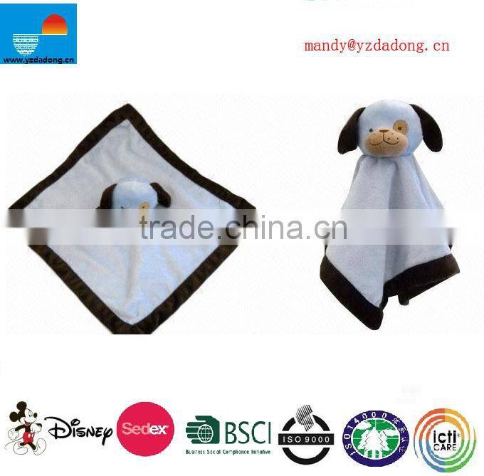 Soft plush baby blue dog blanket for promotions 2015