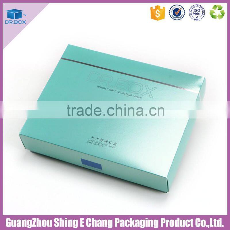 2016 New Design Fashion Cosmetic Packing Box With Frosted UV Printing