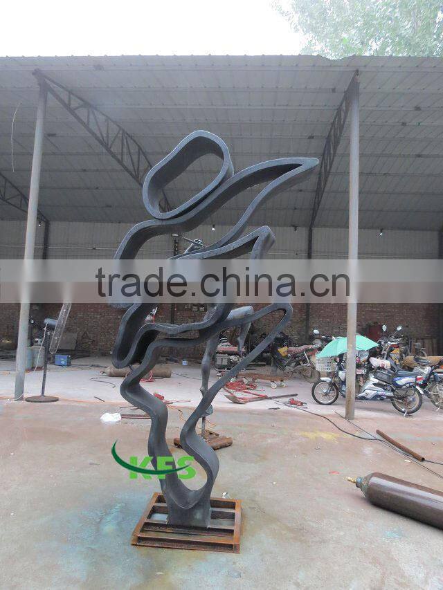 Bronze abstract yard decor sculpture