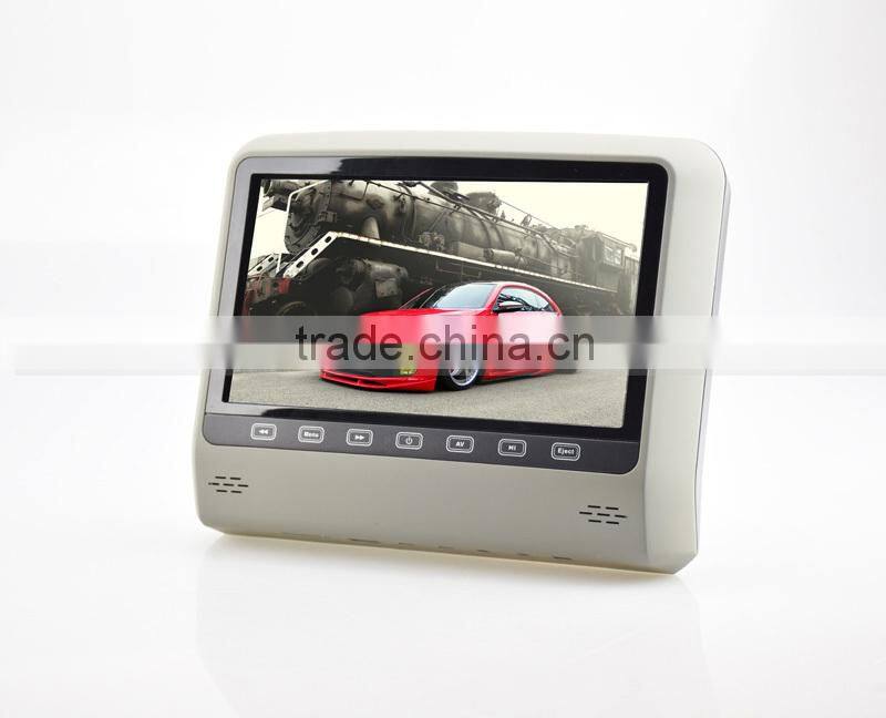 9" digital headrest DVD player without pillow