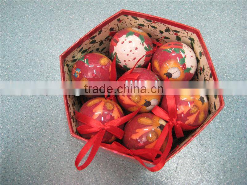2014 fashion new style printing ball,plastic ball,christmas ball foam christmas ball