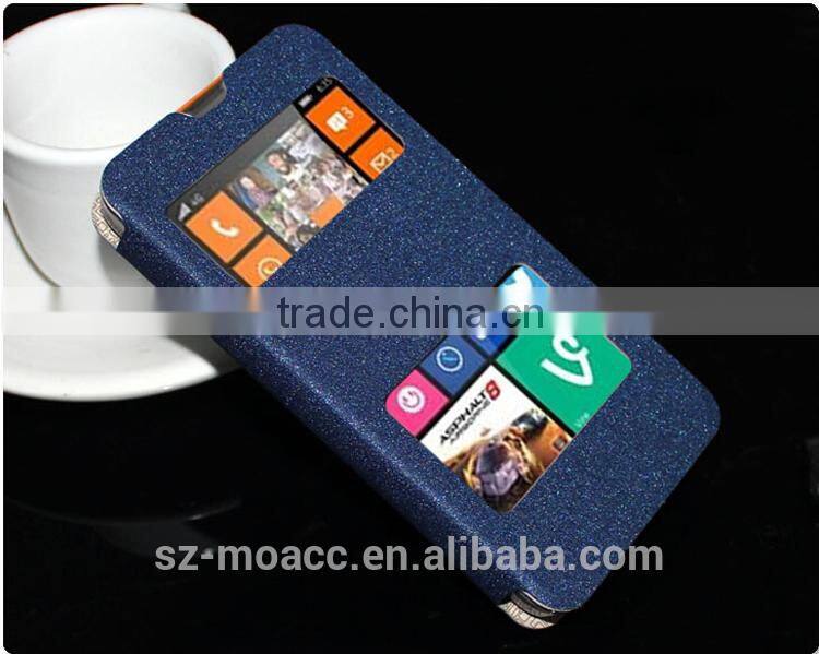 pu leather flip case for nokia lumia 630