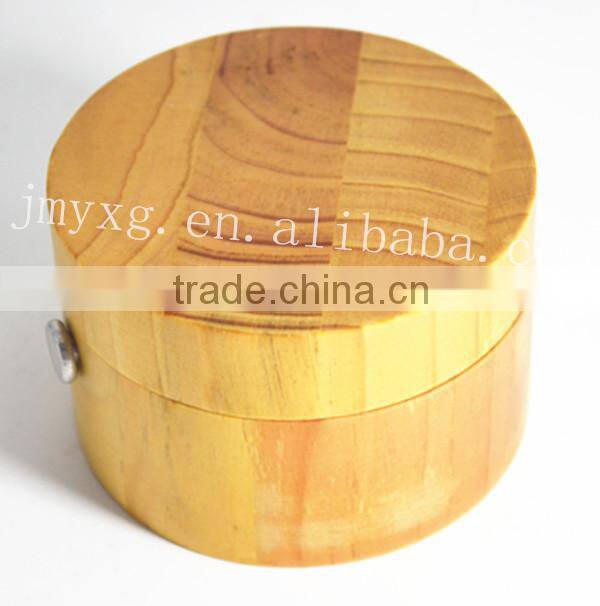 Modern creative decentround wooden table clock for promotion gift